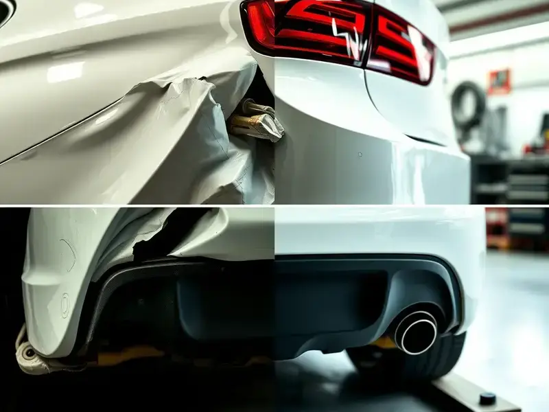 Collision repair before and after